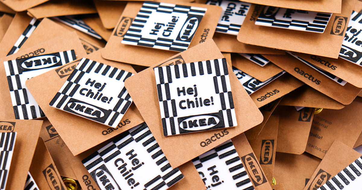Cómo hicimos los pines personalizados para la inauguración de Ikea Chile