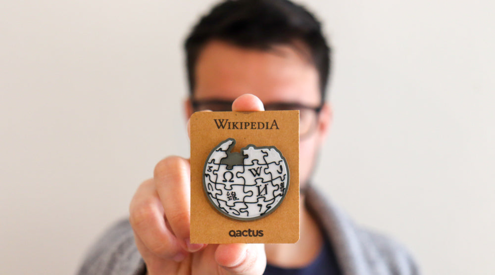 Pin personalizado Qactus para Wikipedia