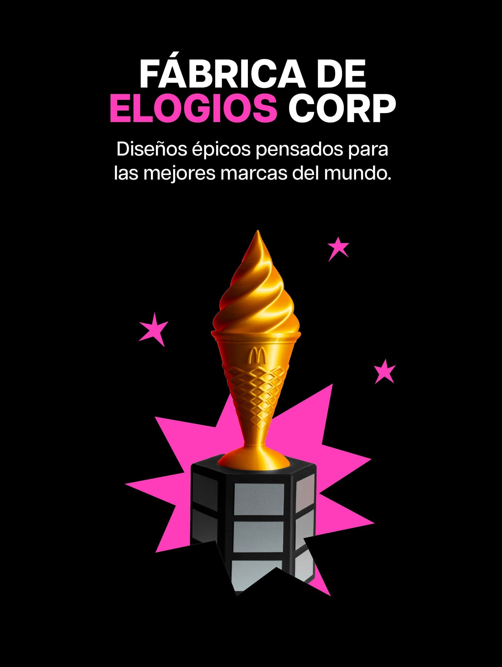 Portada qactus fabrica de elogios corp. diseños épicos pensados para las mejores marcas del mundo. 