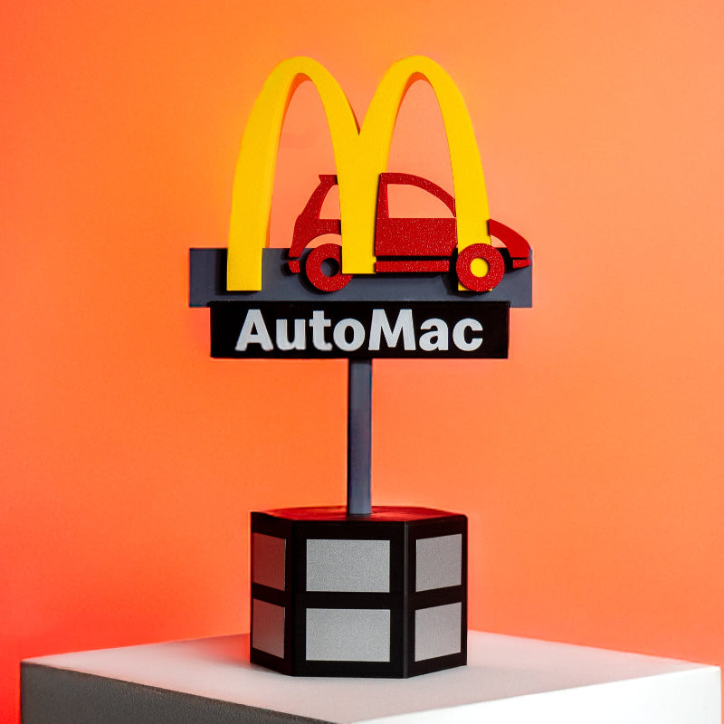 Galardón corporativo personalizado tamaño L de 25 cm para McDonald’s, diseño en impresión 3D para reconocimiento empresarial