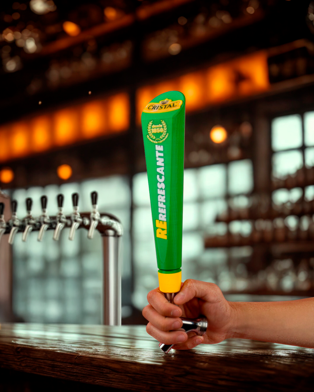Tap handle personalizado Cristal diseño exclusivo impresión 3D Qactus