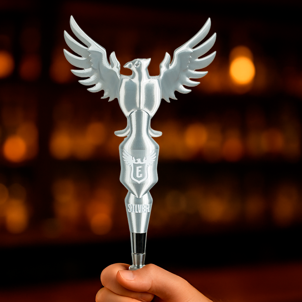 Tap handle personalizado Escudo diseño exclusivo impresión 3D Qactus