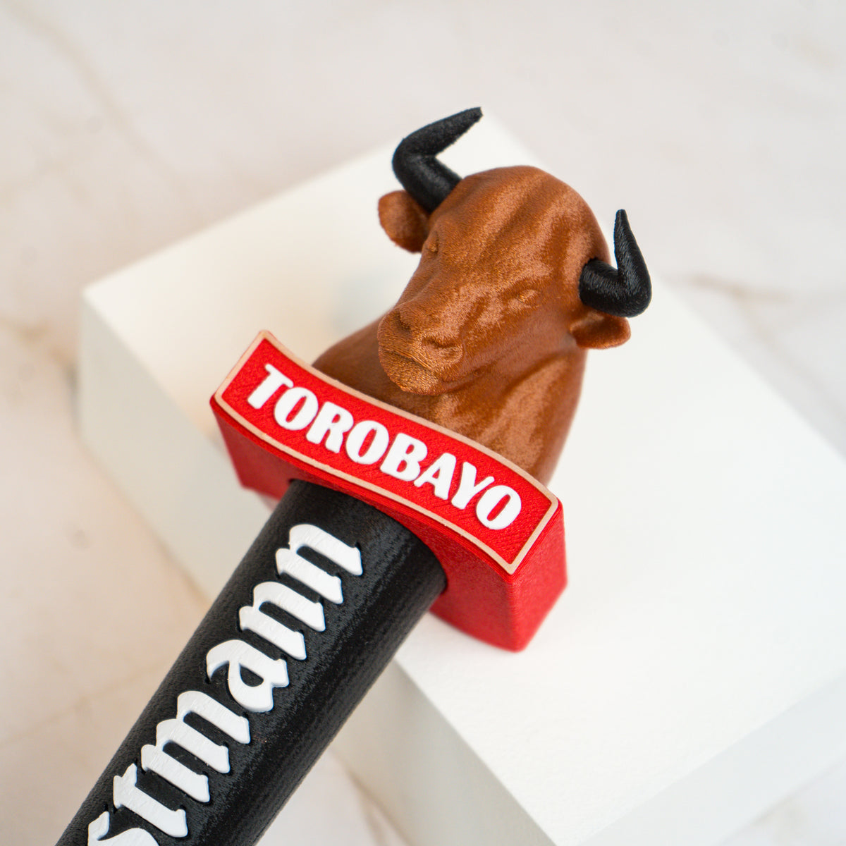 Tap handle personalizado Kunstmann Torobayo diseño exclusivo impresion 3D Qactus